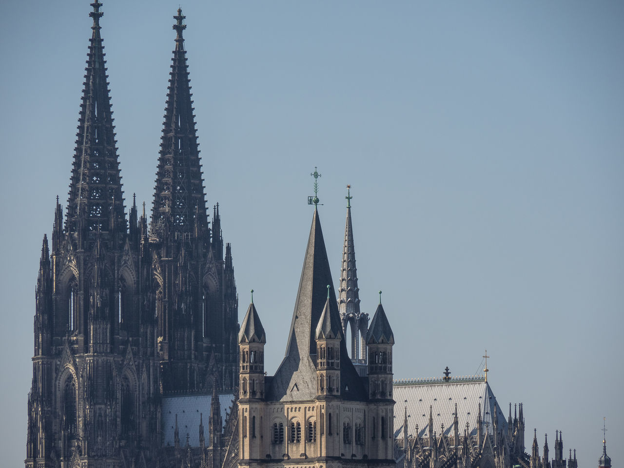 VIEW OF CATHEDRAL AGAINST BUILDINGS