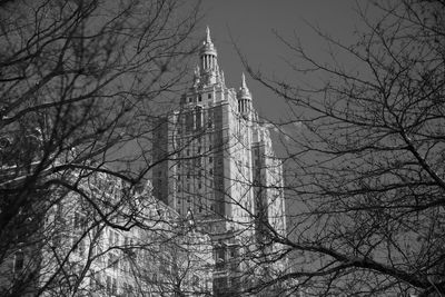 Low angle view of tower against sky