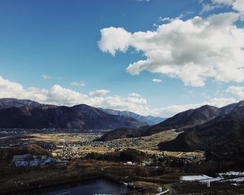 Scenic view of landscape against sky