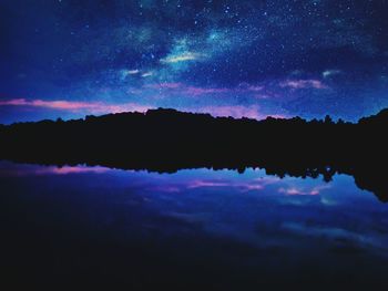 Low angle view of star field at night