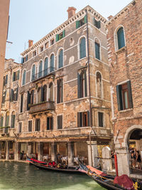 View of buildings in canal