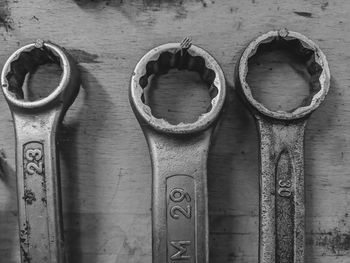 Close-up of old door knocker