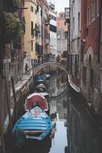 Canal passing through residential buildings