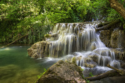 Cascade waterfalls. krushuna falls in bulgaria near the village of krushuna, letnitsa.