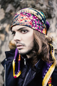 Close-up portrait of young woman