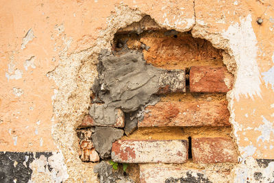 Full frame shot of weathered wall