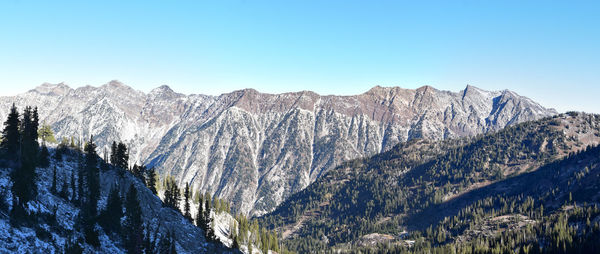 White pine lake trail salt lake valley in little cottonwood canyon, wasatch rocky mountain utah