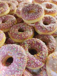 Full frame shot of donuts