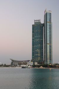 View of modern buildings in city