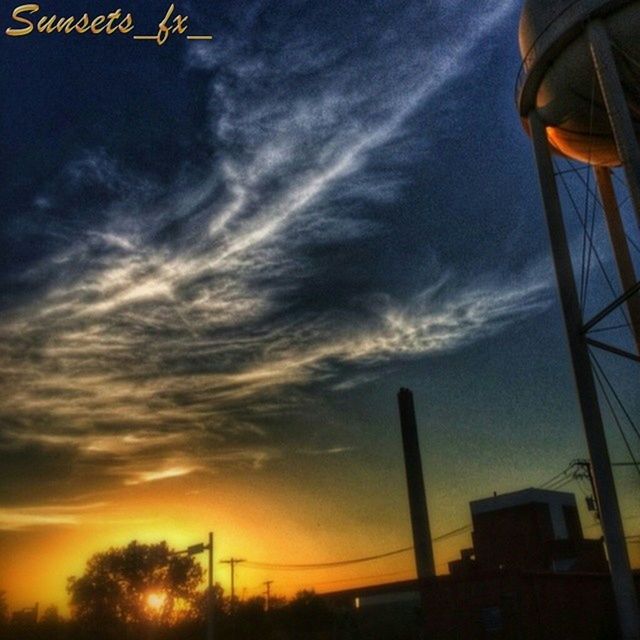 sky, low angle view, sunset, silhouette, cloud - sky, built structure, architecture, cloud, street light, building exterior, orange color, cloudy, outdoors, nature, dusk, dramatic sky, pole, no people, beauty in nature, sunlight