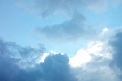 Low angle view of cloudy sky