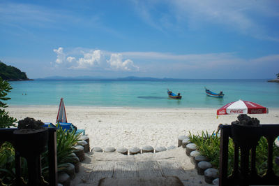 Scenic view of sea against sky