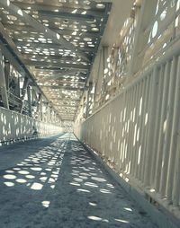 Empty corridor in building