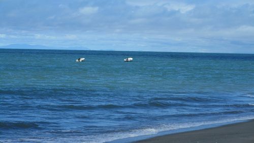 Scenic view of sea against sky