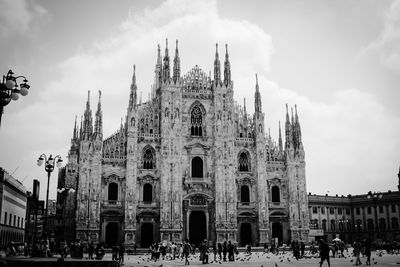 Group of people in front of cathedral