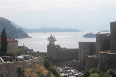 Panoramic view of sea against sky