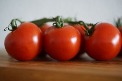 Close-up of tomatoes on table