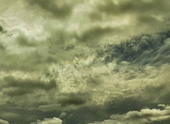 Low angle view of clouds in sky