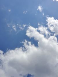 Low angle view of clouds in sky