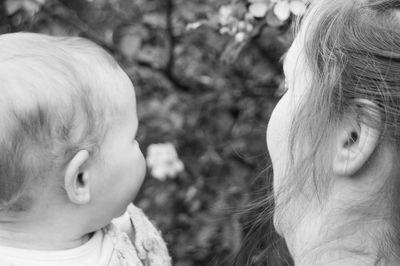 Close-up of baby girl