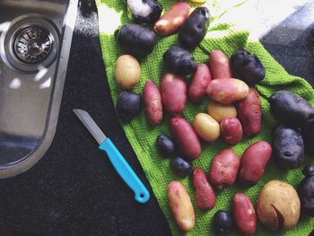 Close-up of food on table