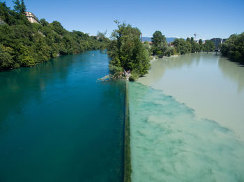 Scenic view of river against sky