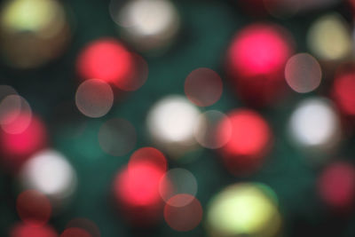 Defocused image of christmas lights