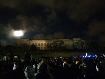 People enjoying at night