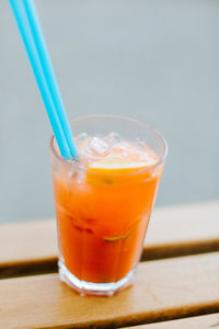 Close-up of drink on table