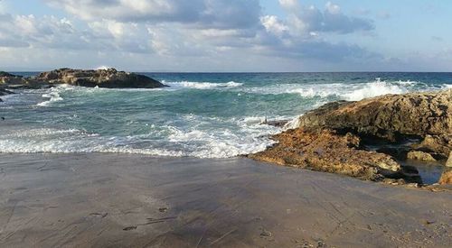 Scenic view of beach