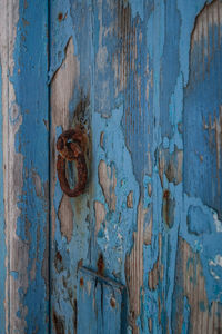 Full frame shot of old wooden door