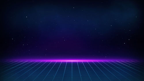 Scenic view of star field against sky at night