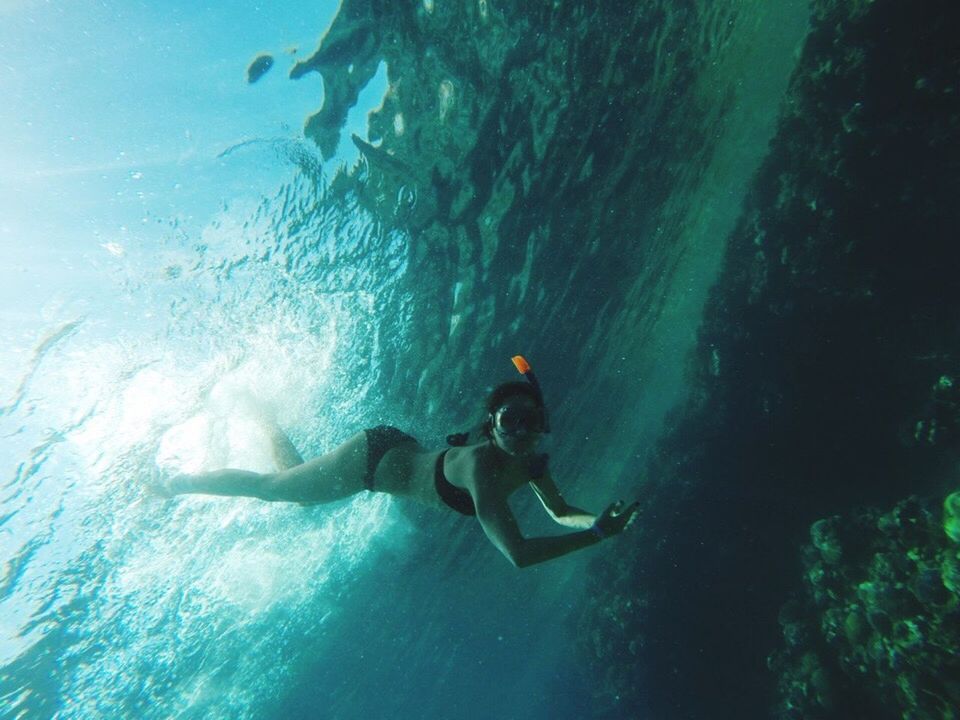 WOMAN IN SEA