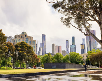 Buildings in melbourne city against sky