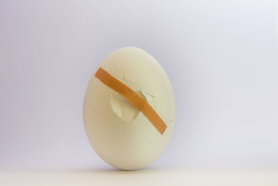 Close-up of balls against white background