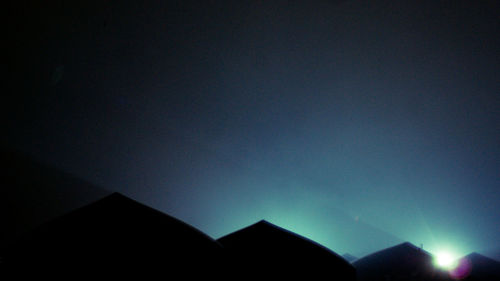 Low angle view of sky at night