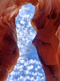 Low section of person on rock