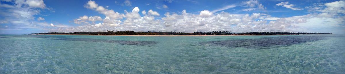 Panoramic view of sea against sky