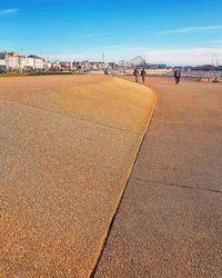 View of people on beach