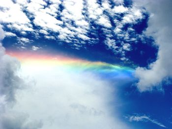 Low angle view of cloudy sky