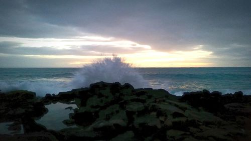 Scenic view of sea against sky