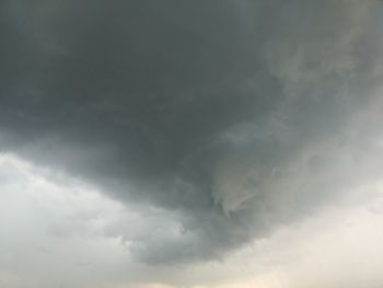 Low angle view of storm clouds in sky