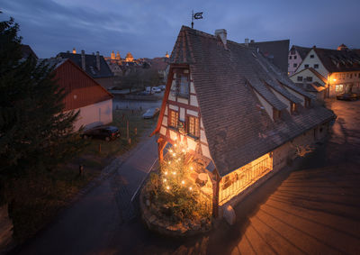 Rothenburg ob der tauber with historic town, germany