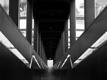 Empty corridor of building
