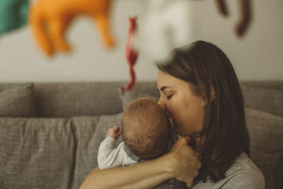 Mother with baby