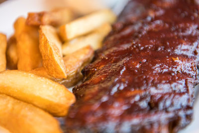 Close-up of food on plate