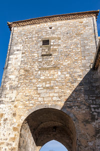 Low angle view of historical building against sky