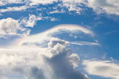 Low angle view of clouds in sky
