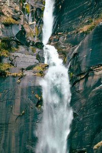 Scenic view of waterfall