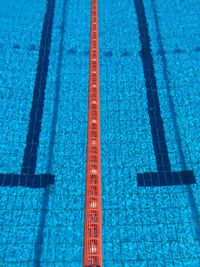 High angle view of swimming pool